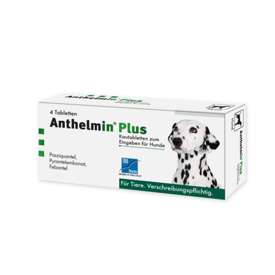 Anthelmin Plus Flavour. Tegen rond- en lintwormen bij volwassen honden en pups.
