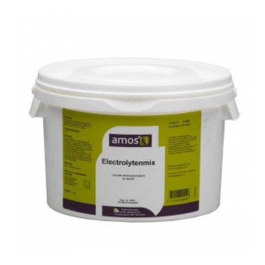 Amos Electrolytenmix.     Voor snel herstel bij uitdroging door diarree bij biggen, lammeren en kalveren.