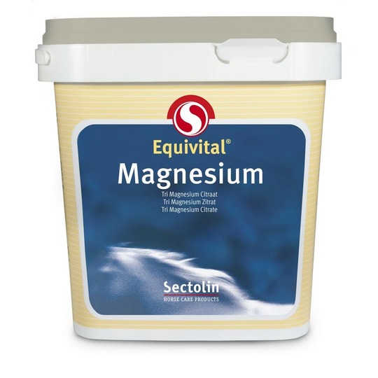 Sectolin Equivital Magnesium 1kg. Vermindert onrust bij paarden en pony's .