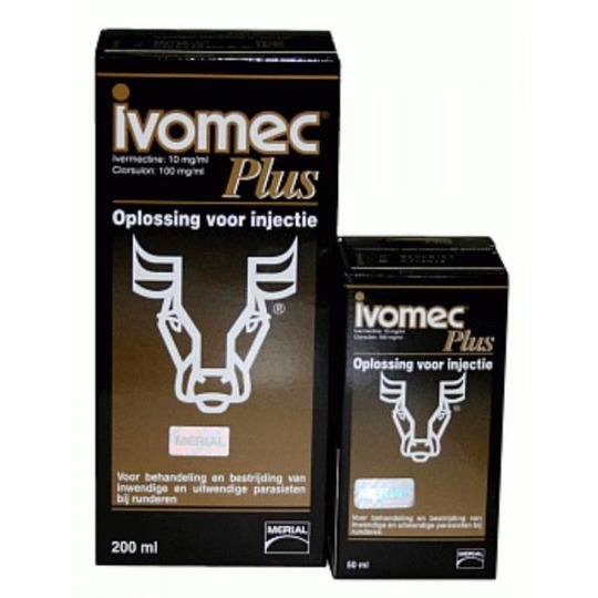 Ivomec Plus Injectie. --- Ter behandeling en bestrijding van o.a. maag- en darmwormen en volwassen leverbotten bij niet-melkgevend rundvee.