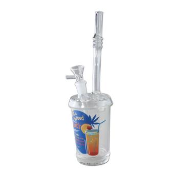 Black Leaf Cup Glass Bong SEX + WEED