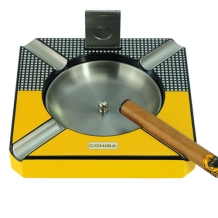 Cuba style sigaren asbak set geel