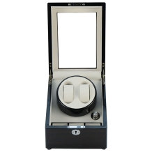 Double watchwinder ebony