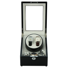 Double watchwinder zwart