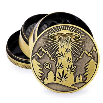 Gold 420 Ufo Grinder - Fire Flow