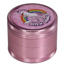 Grinder 4-part Bitch Bong pink - Black Leaf