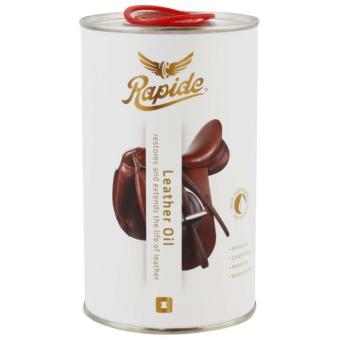 Rapide Lederolie 750ml. --- Een zeer verzorgende olie voor het zadel en tuig, hoogwaardige minerale oliën, in zwart, bruin of blank.