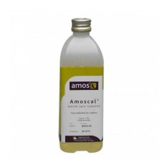 Amos Amoscal Melkziekte Injectie 450ml. --- Ter genezing van melkziekte bij koeien.
