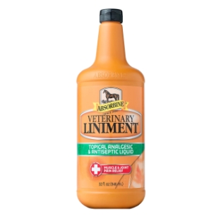 Absorbine Veterinary Embrocation Liquid Liniment. --- Wereldwijd het meest verkochte liniment voor paarden tegen spierpijn en -stijfheid.