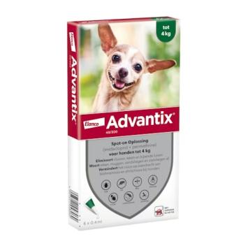 Advantix Hond. --- Tegen vlooien, teken, zandvliegen en muggen bij honden.