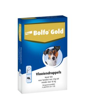 Bolfo Gold Hond. -- Anti-vlooienmiddel in spot-on, voor kleine & grote honden, in 2 & 4 pipetten.