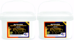 Equine America Buteless Super Strength Powder.   Het ultieme supplement voor gewrichts- en spiercomfort bij prestatiepaarden en -pony's, of oudere paarden om de mobiliteit te behouden.