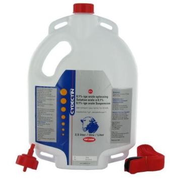 Cydectin 0.1% Oraal. --- Ter behandeling en bestrijding van volwassen en onvolwassen maagdarmwormen en volwassen longwormen bij schapen en lammeren