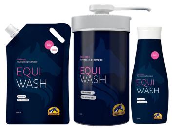 Cavalor Equi Wash. --- The ideal shampoo to give your horse a wonderful shower. The pH neutral formula is kind to the skin but merciless to dirt.