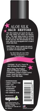 Espree Aloe Silk Hair Restore 118ml. --- Verzorgt, herstelt en geeft volume en glans.