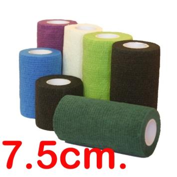 Horse Master Flex'On 7.5cm. -- Sterke, zelf hechtende, waterafstotende en rekbare bandage.