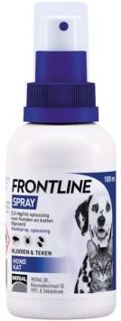 Frontline spray -- Vertrouwde bescherming voor honden en katten tegen vlooien en teken.