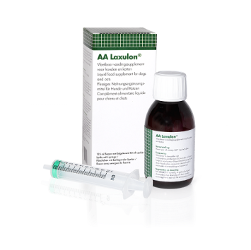 AA Laxulon NEW --- Supports natural bowel function in dogs and cats, in 125ml and 250ml.