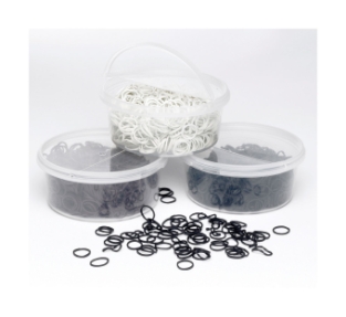 800 Elastic Plaiting Bands in dispenser