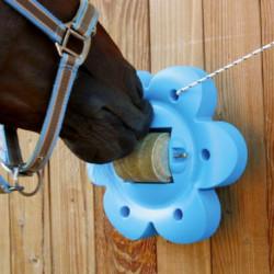 Officinalis Flower Blau. --- Lollyroll Lecksteinhalter + 1 Lollyroll Leckstein.