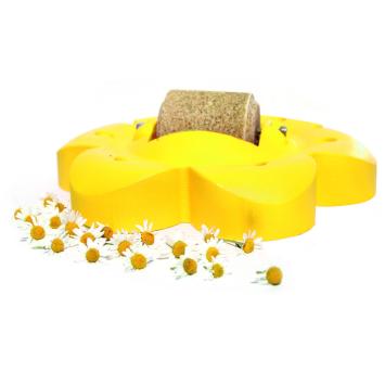 Officinalis Flower Yellow.  --- Lollyroll Lecksteinhalter + 1 Lollyroll Leckstein.