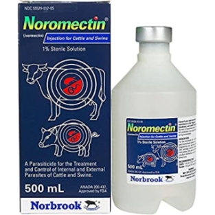 Noromectin Injectie. --- Ter behandeling van niet melkgevend rundvee en varkens tegen in- en uitwendige parasieten.