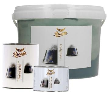 Rapide Hoof Grease. --- Based on natural mineral oils, laurel and petroleum jelly.