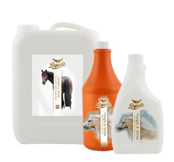 Rapide Tangle & Shine. --- Haalt de klitten uit de manen en staart van jouw paard of pony en geeft glans.