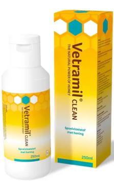 Vetramil Clean. --- Voor het reinigen en verzorgen van wondjes en abcessen.